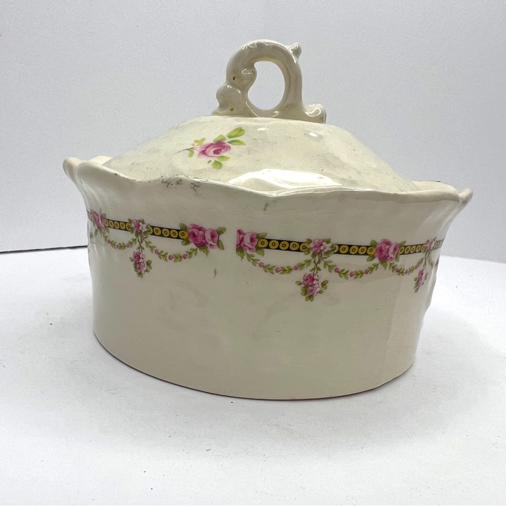 EMPRESS IRONSTONE STAFFORDSHIRE ENGLAND SUGAR BOWL